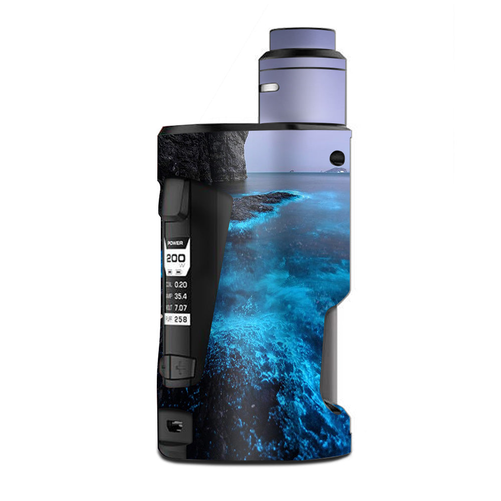  Paradise Sea Wall Cliffs Glowing Water G Box Squonk Geek Vape Skin