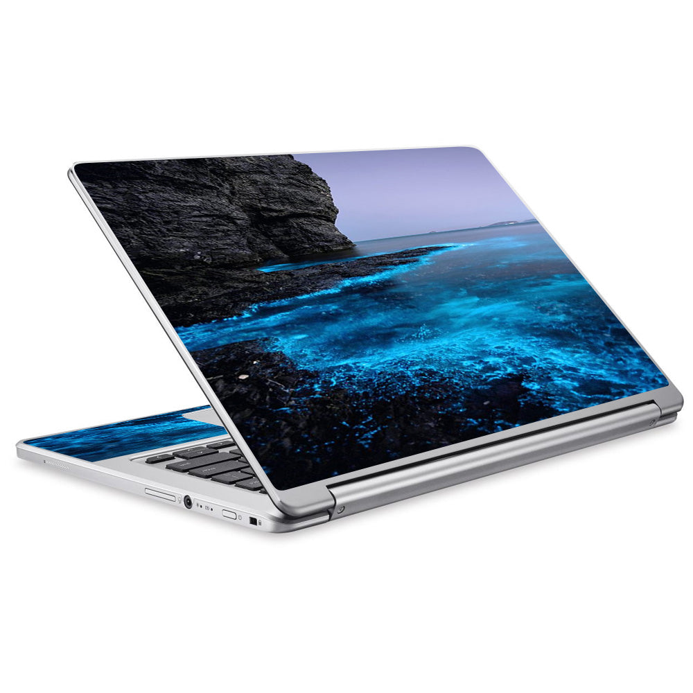  Paradise Sea Wall Cliffs Glowing Water Acer Chromebook R13 Skin
