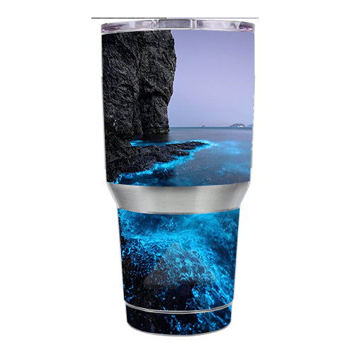  Paradise Sea Wall Cliffs Glowing Water Ozark Trail 20oz Tumbler Skin