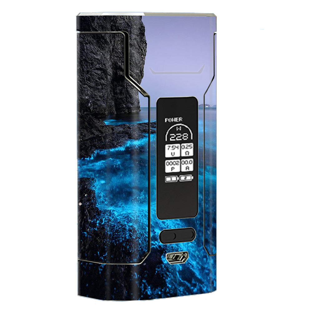  Paradise Sea Wall Cliffs Glowing Water Wismec Predator 228 Skin