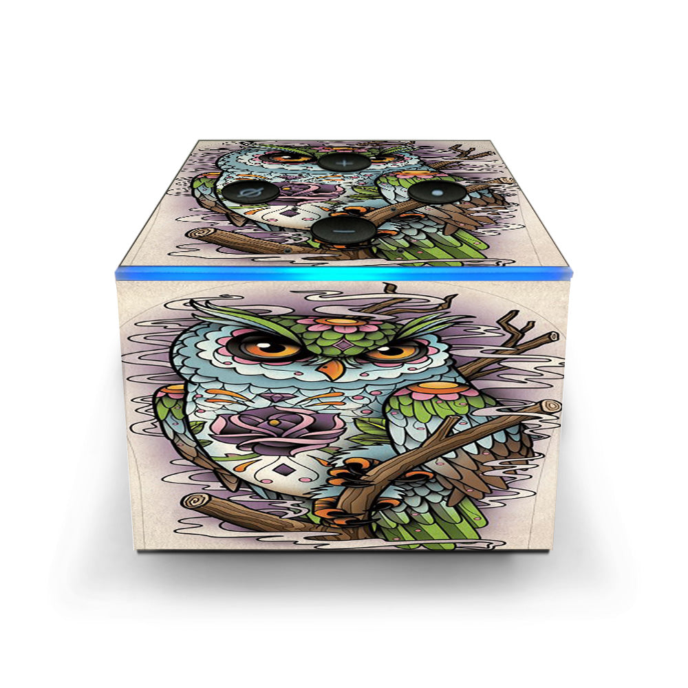  Owl Painting Aztec Style Amazon Fire TV Cube Skin