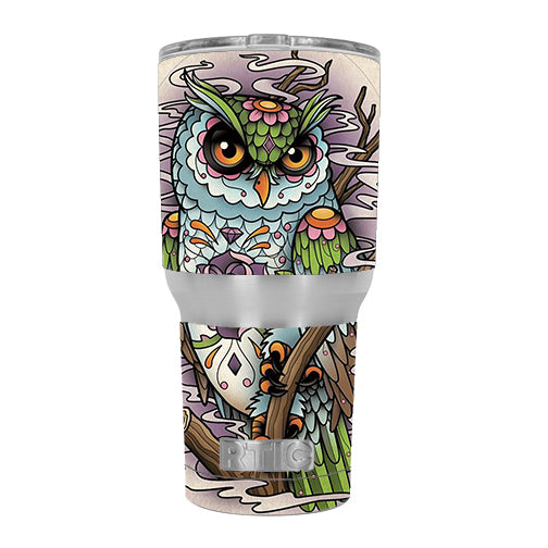  Owl Painting Aztec Style RTIC 30oz Tumbler Skin