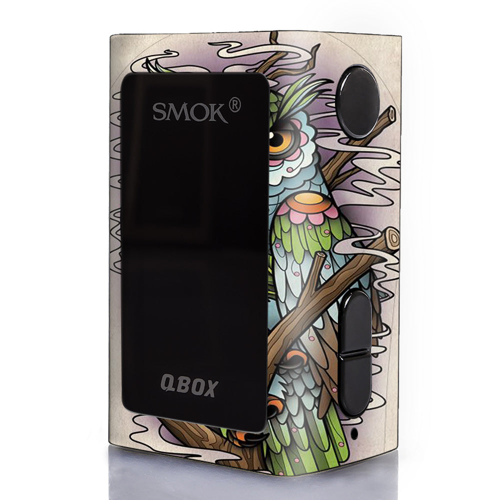  Owl Painting Aztec Style Smok Q-Box Skin