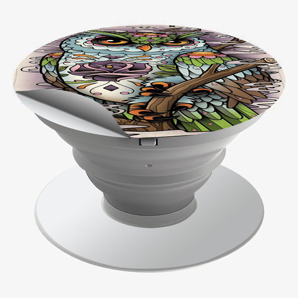 Skins Decals for PopSockets (4-Pack decals only) Cover Owl
