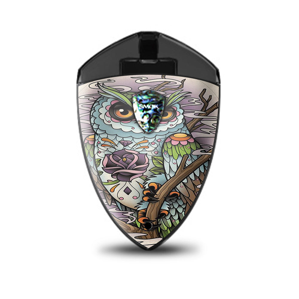  Owl Painting Aztec Style Smok Rolo Badge Skin