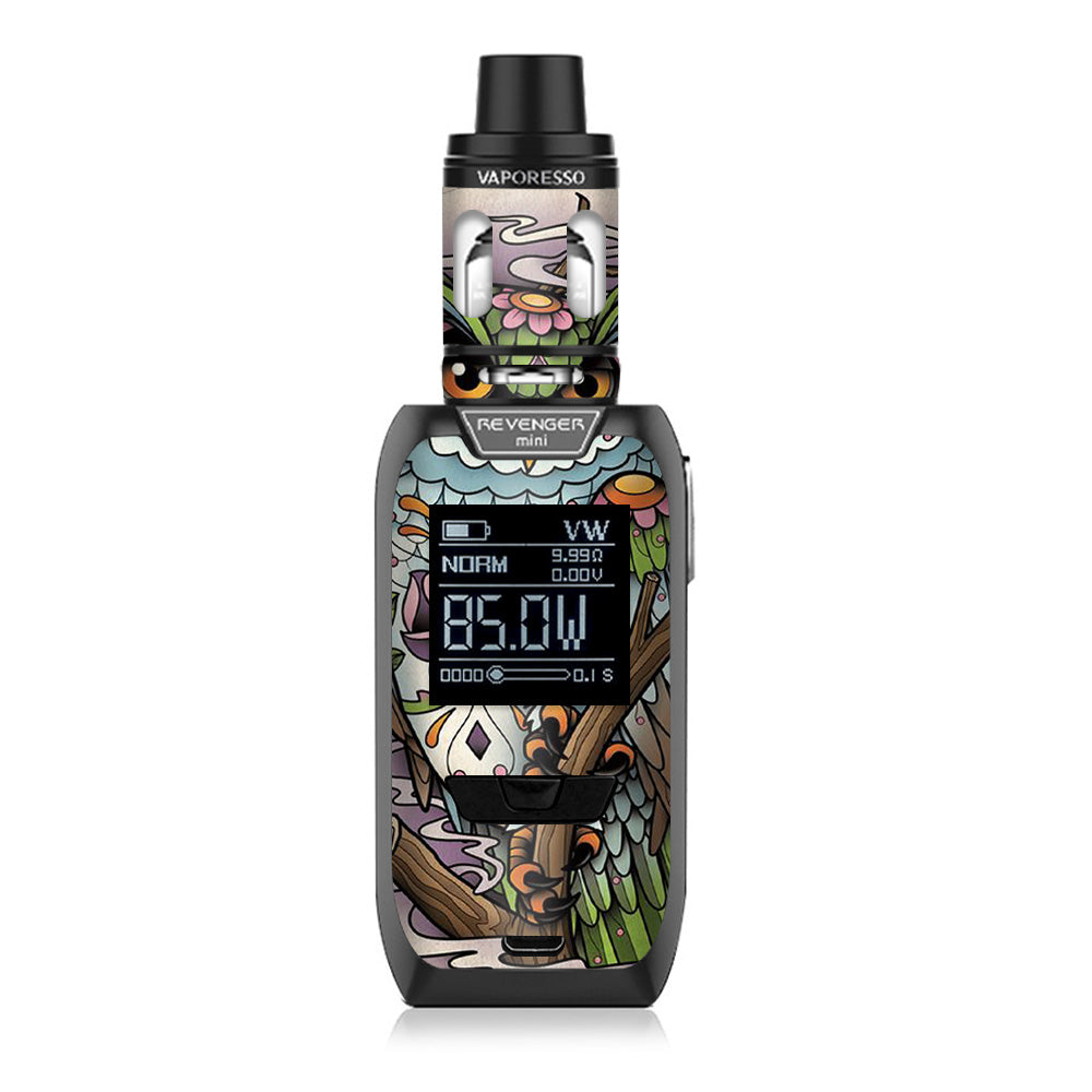  Owl Painting Aztec Style Vaporesso Revenger Mini 85w Skin