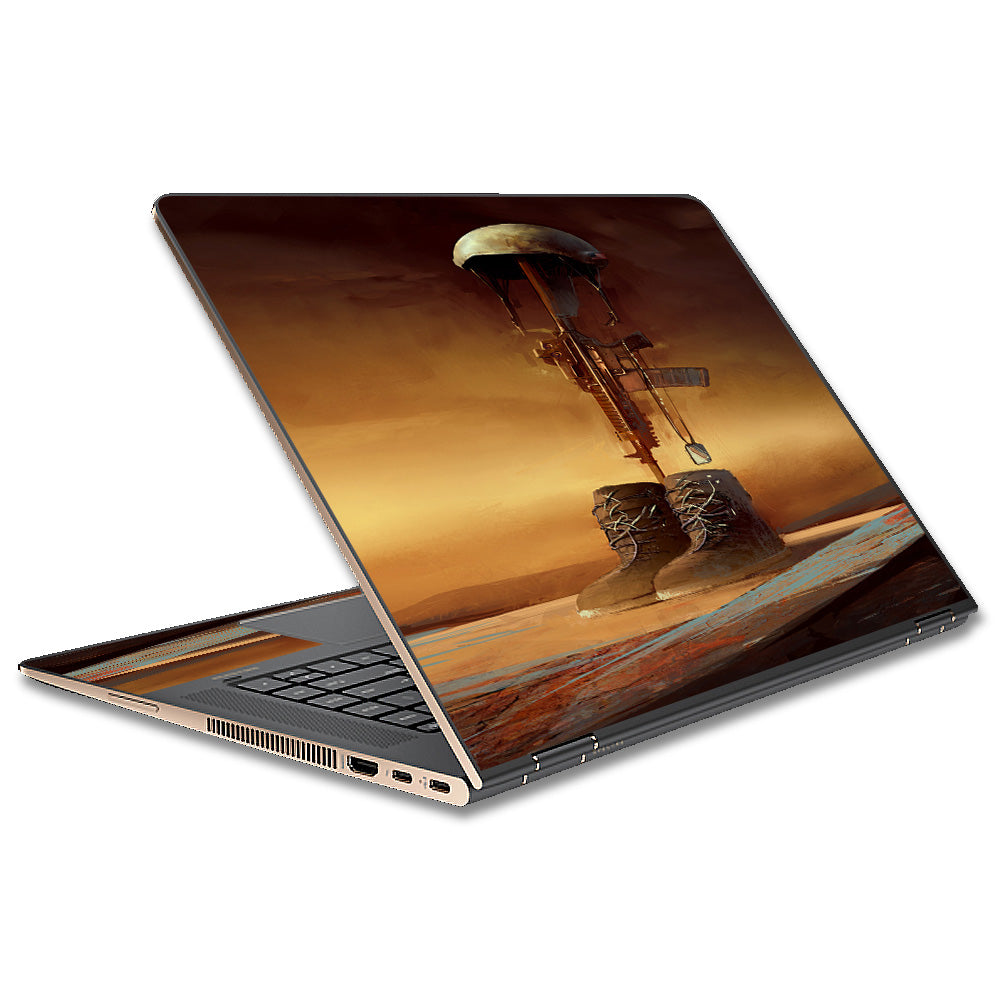 Never Forgotten Military Boots Rifle HP Spectre x360 13t Skin