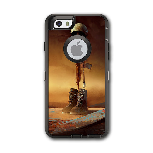  Never Forgotten Military Boots Rifle Otterbox Defender iPhone 6 Skin