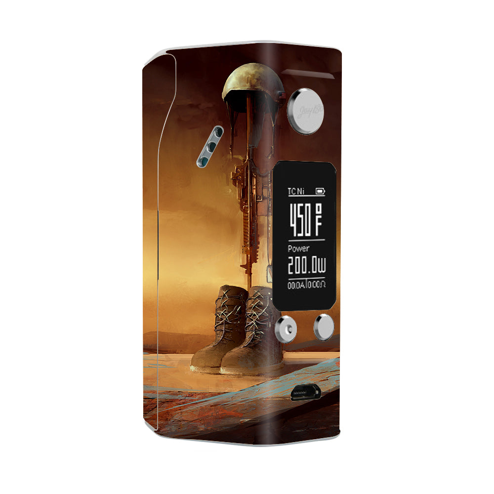  Never Forgotten Military Boots Rifle Wismec Reuleaux RX200S Skin