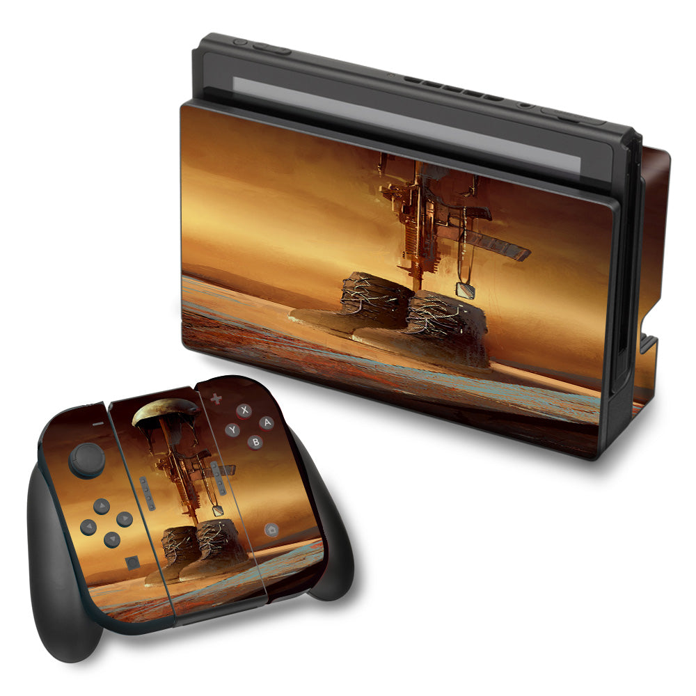  Never Forgotten Military Boots Rifle Nintendo Switch Skin