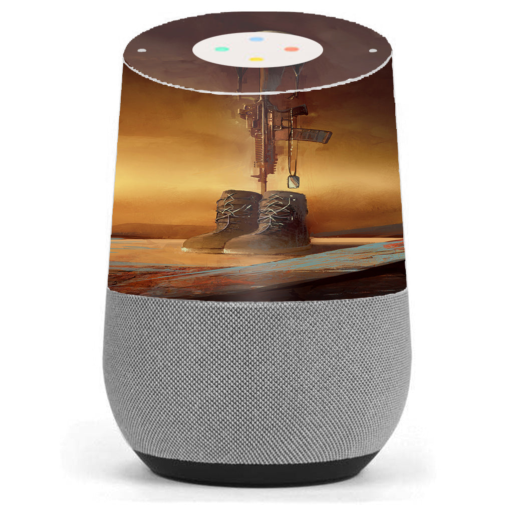  Never Forgotten Military Boots Rifle Google Home Skin