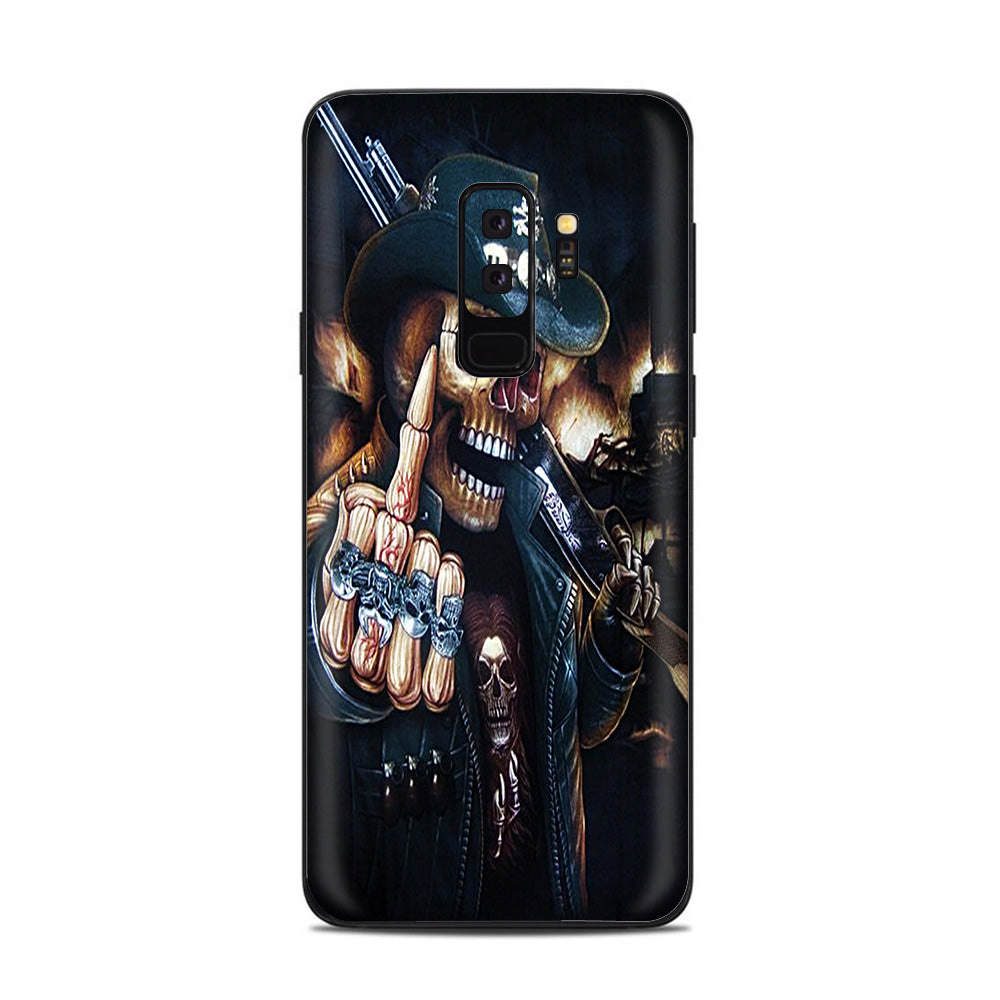  Middle Finger Skeleton Samsung Galaxy S9 Plus Skin