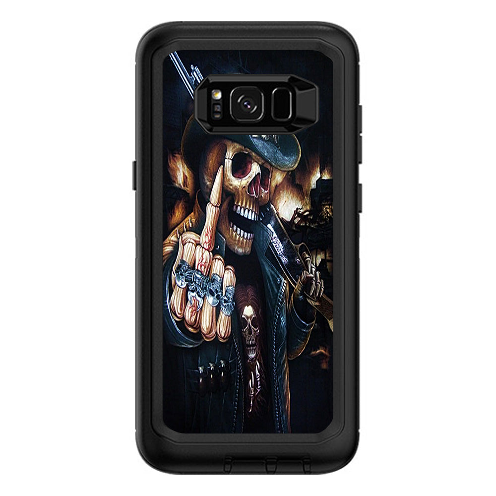  Middle Finger Skeleton Otterbox Defender Samsung Galaxy S8 Plus Skin