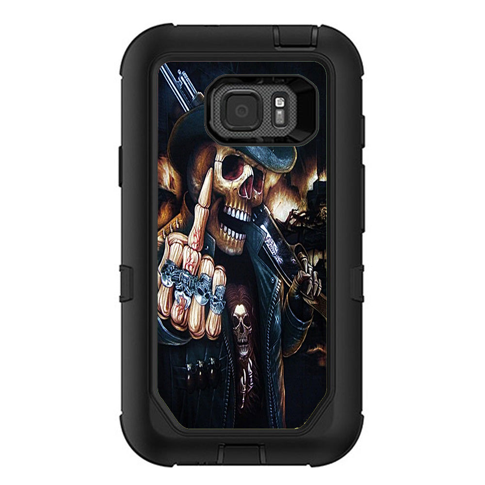  Middle Finger Skeleton Otterbox Defender Samsung Galaxy S7 Active Skin