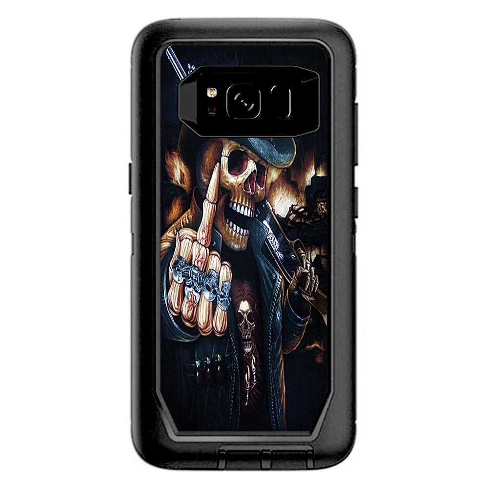  Middle Finger Skeleton Otterbox Defender Samsung Galaxy S8 Skin