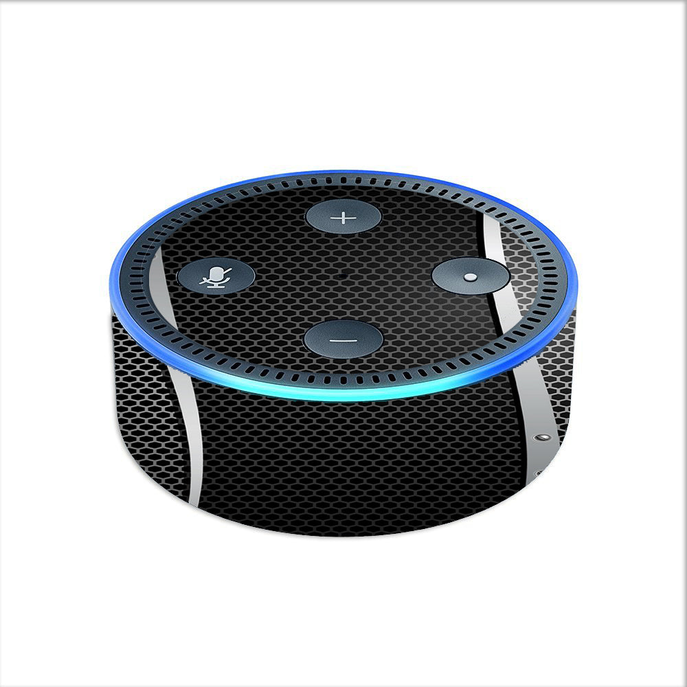  Metal Metallic Screen Pattern Amazon Echo Dot 2nd Gen Skin