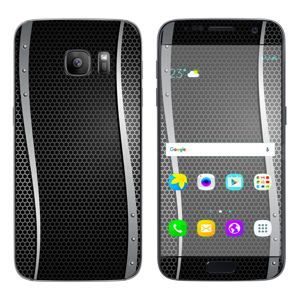  Metal Metallic Screen Pattern Samsung Galaxy S7 Skin