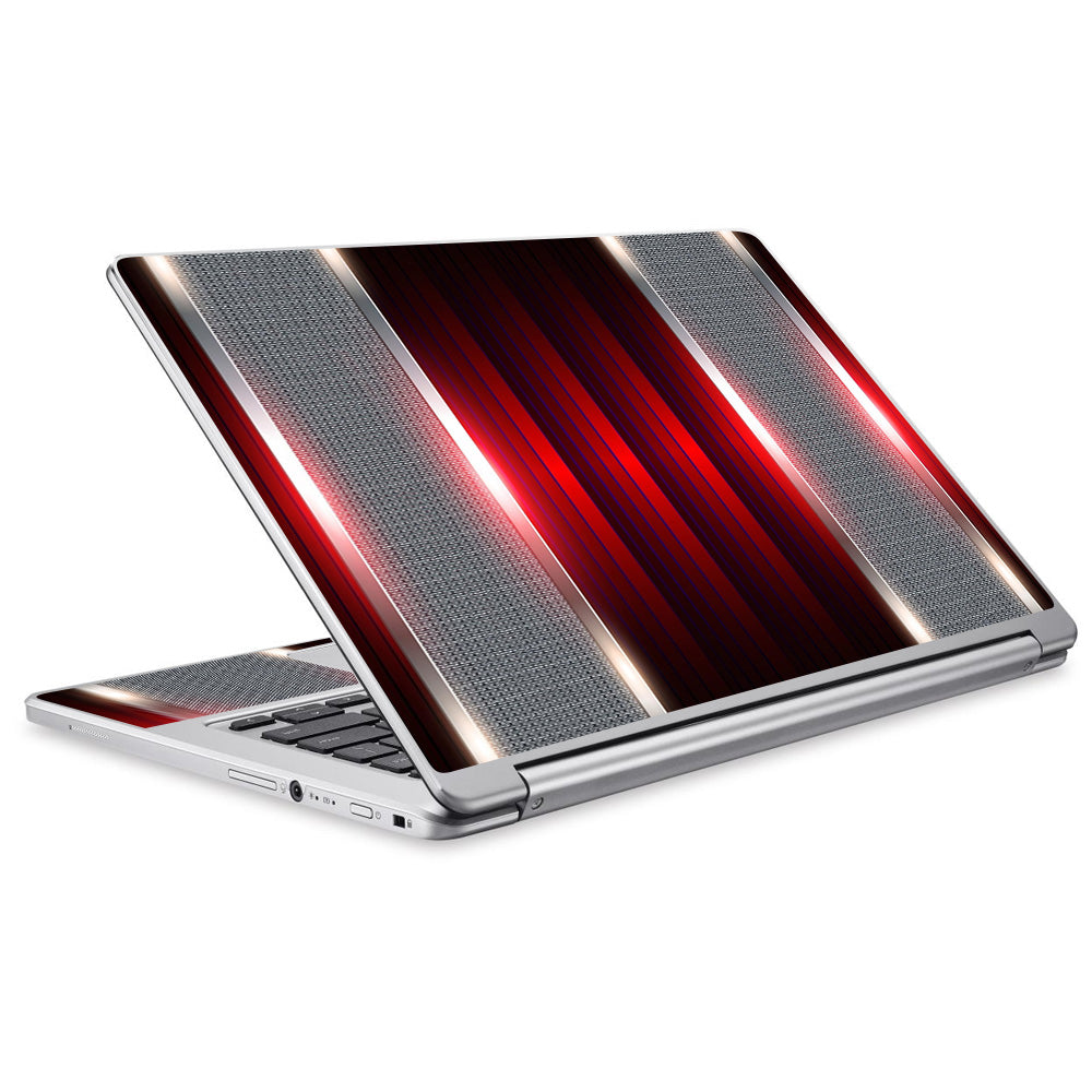  Red Metal Pattern Screen Acer Chromebook R13 Skin