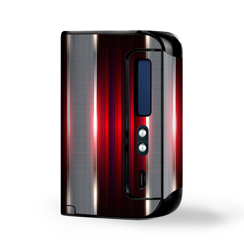  Red Metal Pattern Screen Smok Osub King Skin