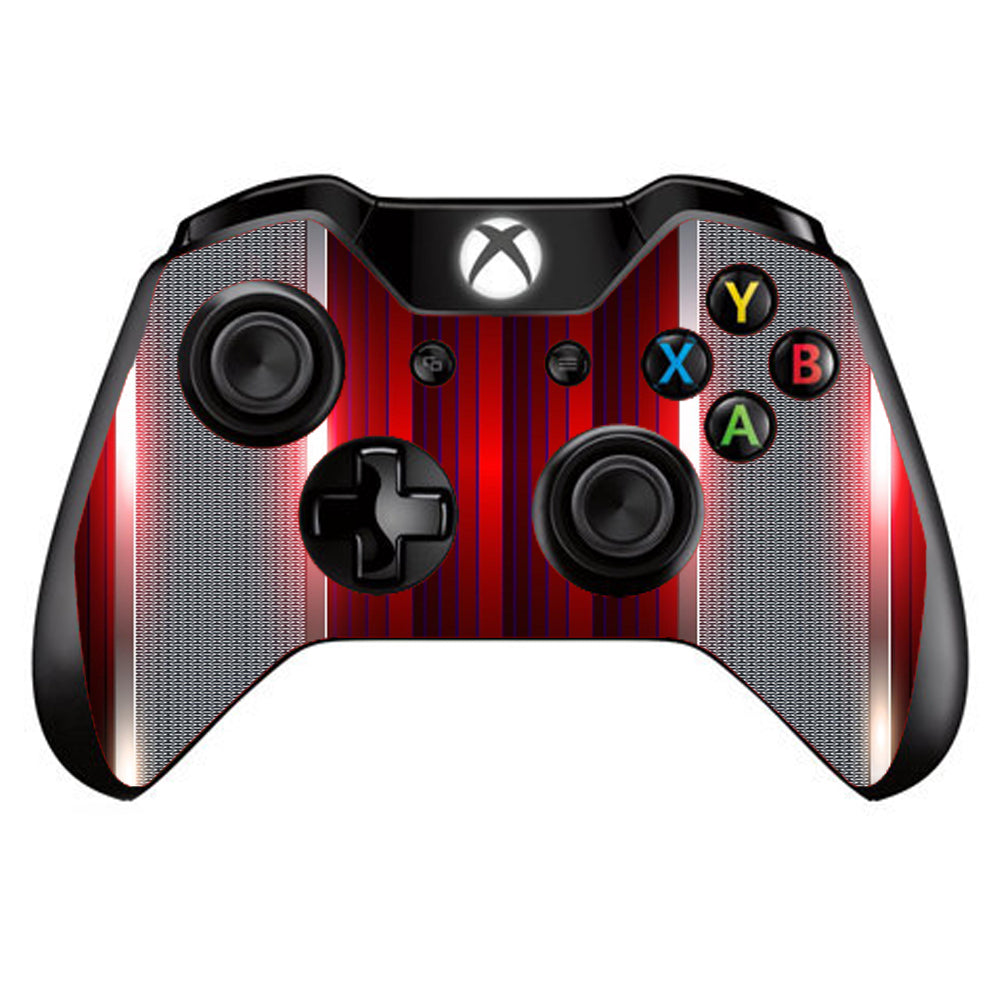  Red Metal Pattern Screen Microsoft Xbox One Controller Skin