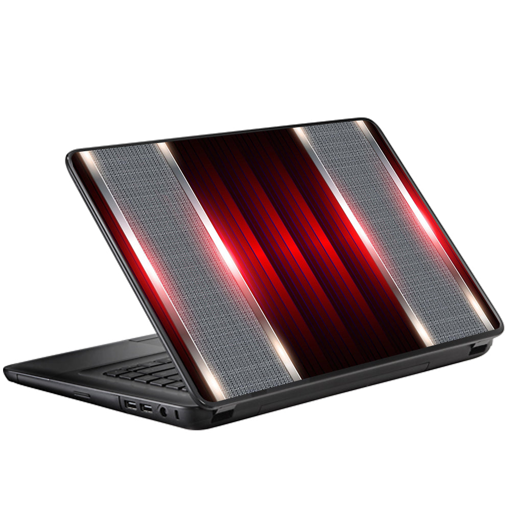  Red Metal Pattern Screen Universal 13 to 16 inch wide laptop Skin
