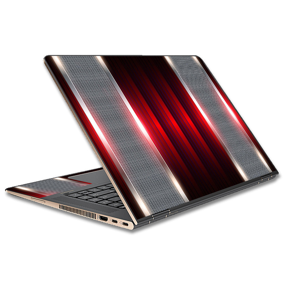  Red Metal Pattern Screen HP Spectre x360 13t Skin