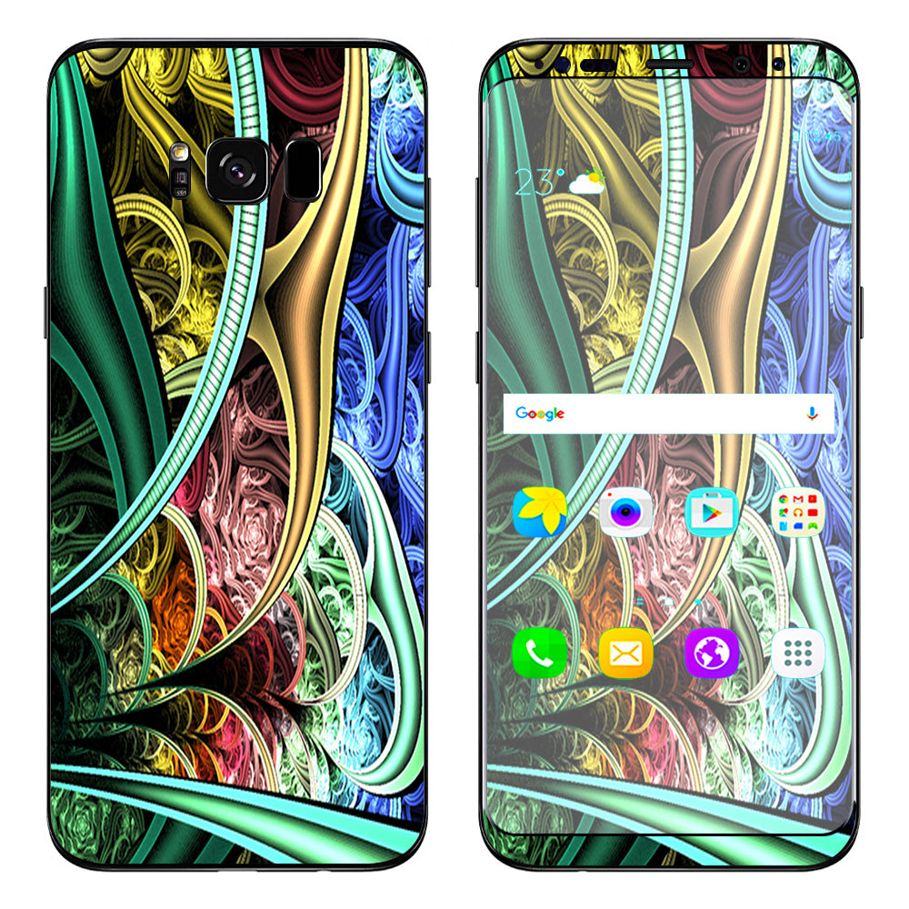  Bio Mechanical Metal Color Pattern Samsung Galaxy S8 Plus Skin