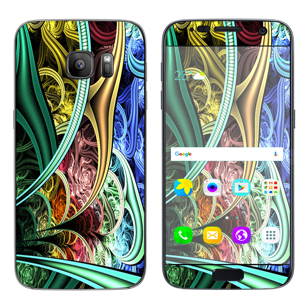  Bio Mechanical Metal Color Pattern Samsung Galaxy S7 Skin