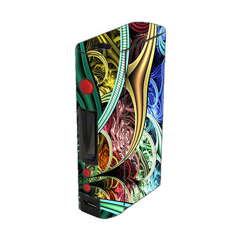  Bio Mechanical Metal Color Pattern Kangertech Kbox 200w Skin