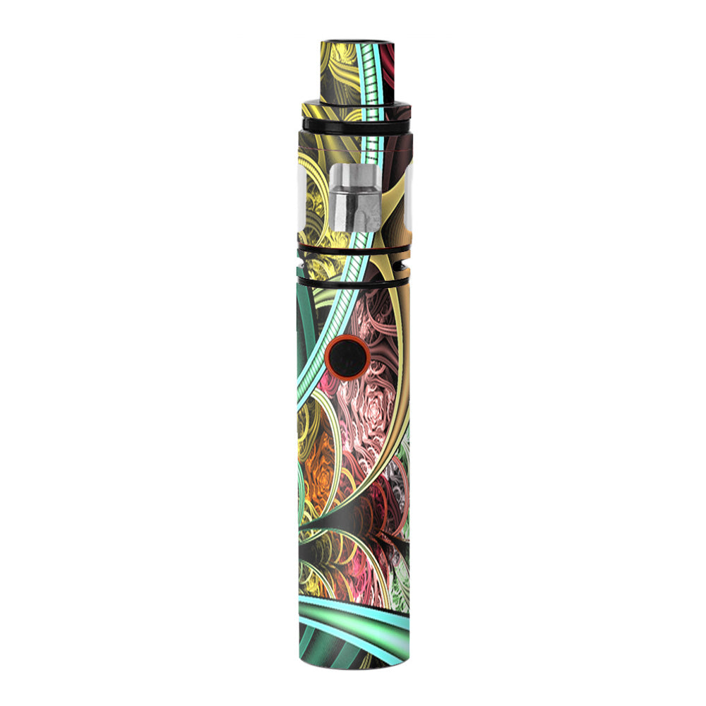  Bio Mechanical Metal Color Pattern Smok Stick V8 Skin