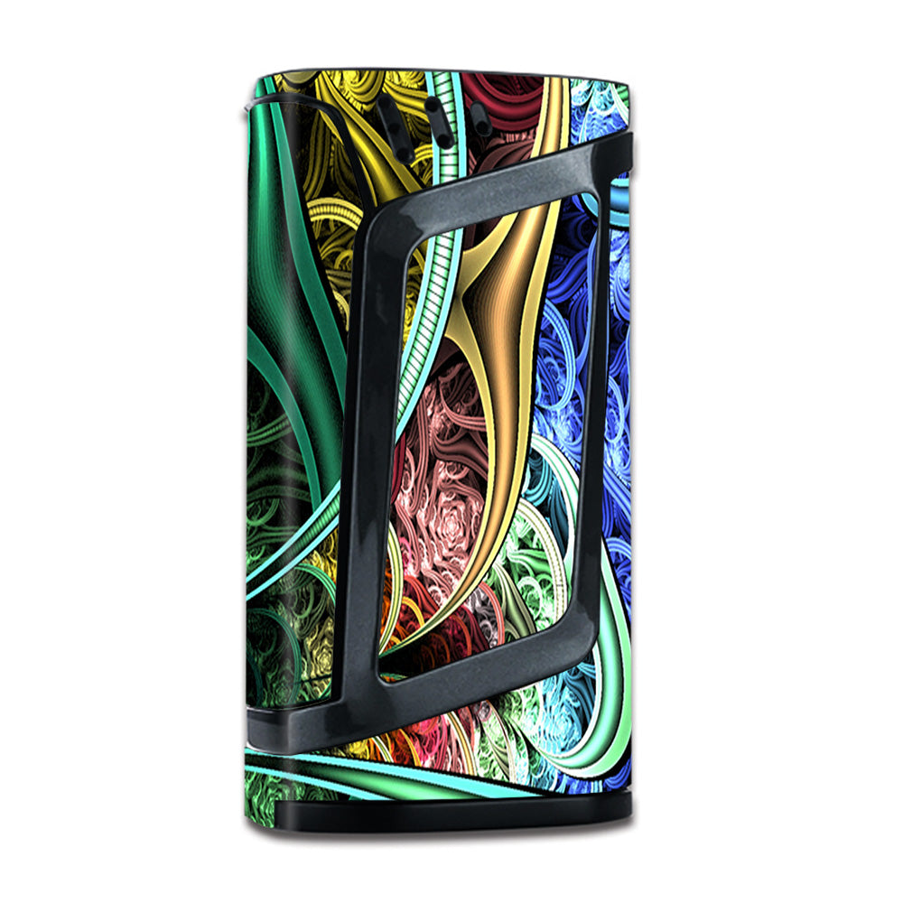 Bio Mechanical Metal Color Pattern Smok Alien 220W Skin