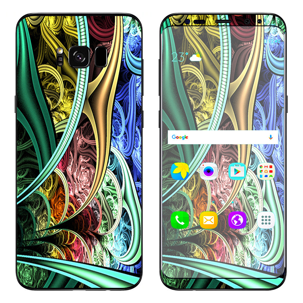  Bio Mechanical Metal Color Pattern Samsung Galaxy S8 Skin