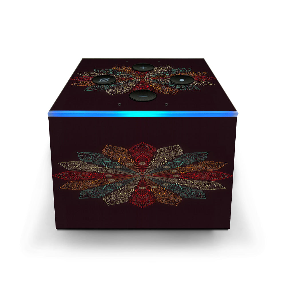  Mandala Flower Pattern Amazon Fire TV Cube Skin