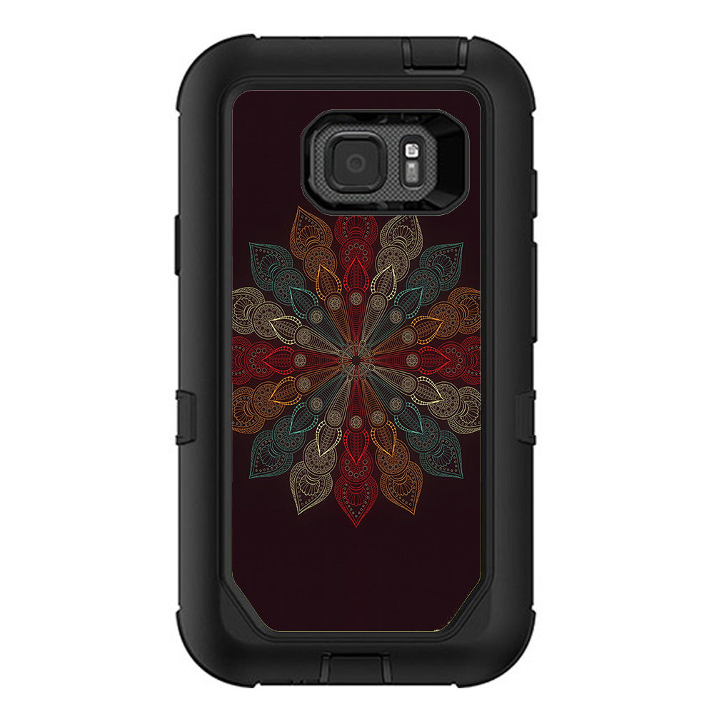  Mandala Flower Pattern Otterbox Defender Samsung Galaxy S7 Active Skin