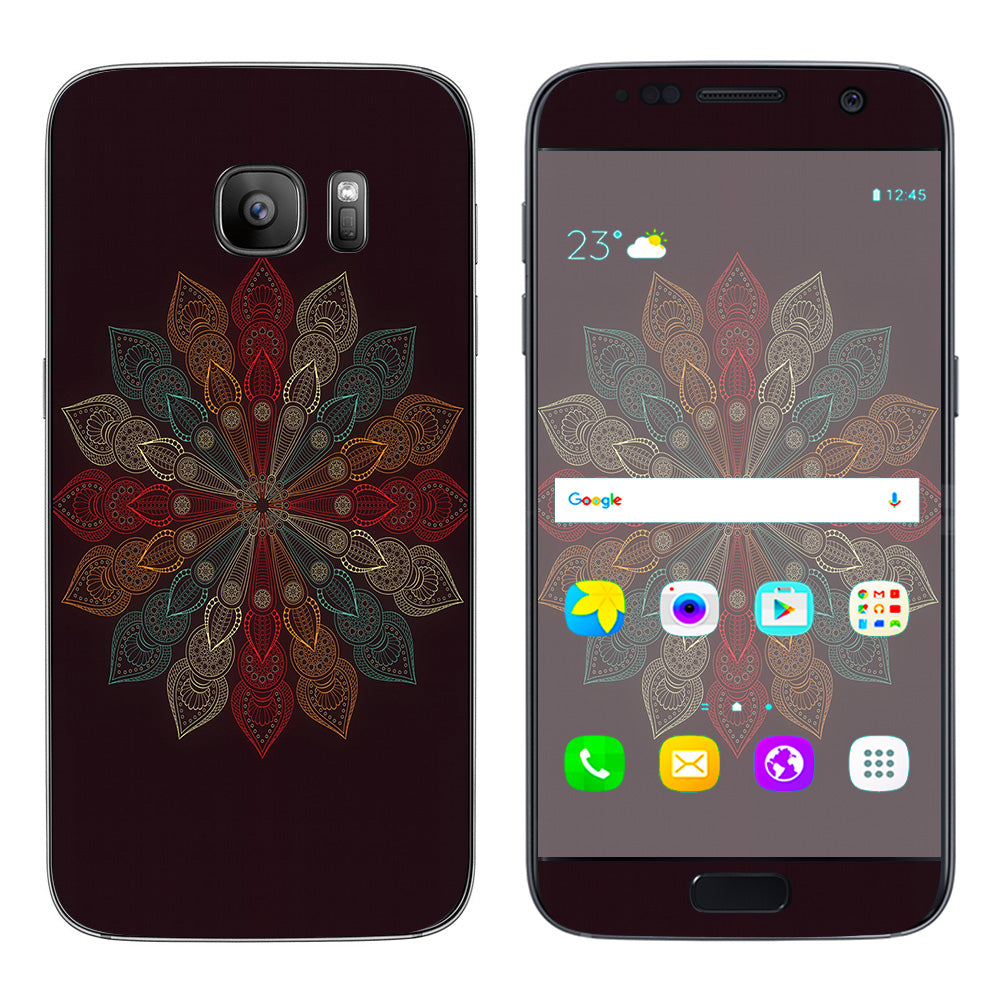  Mandala Flower Pattern Samsung Galaxy S7 Skin