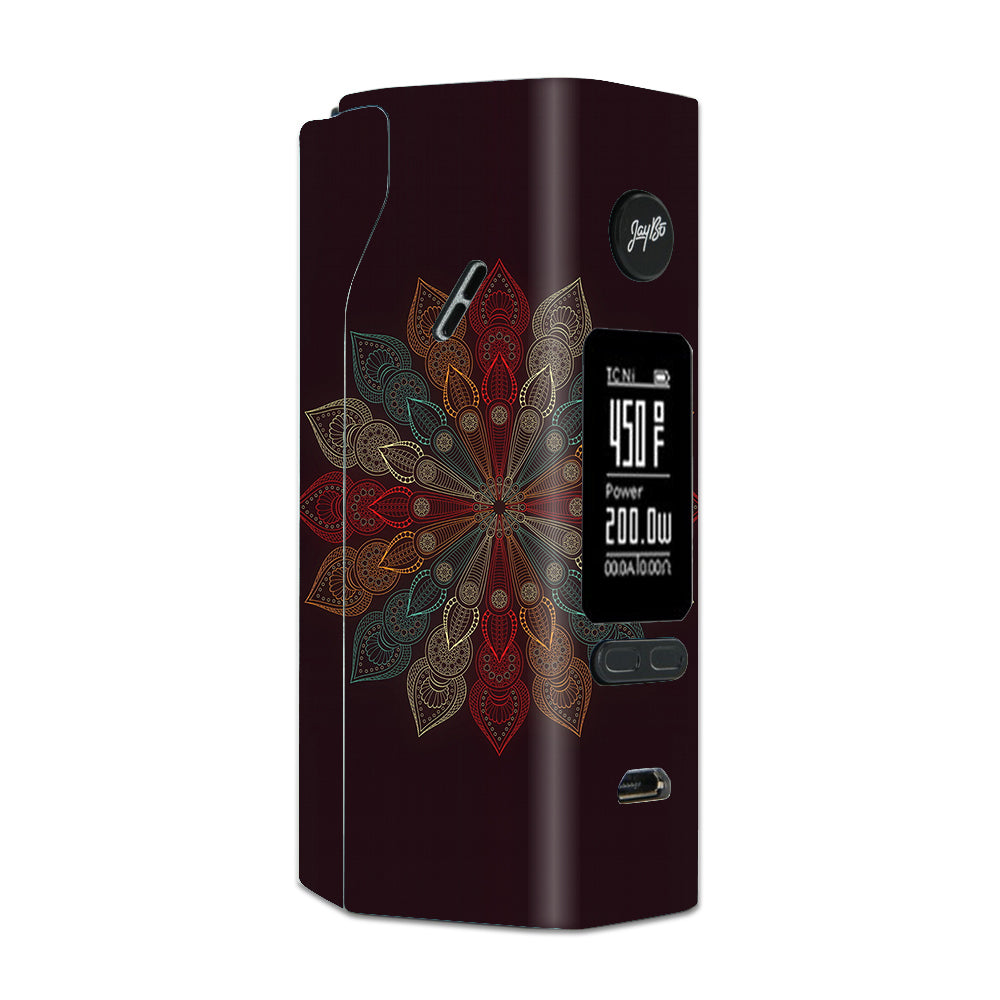  Mandala Flower Pattern Wismec Reuleaux RX 2/3 combo kit Skin