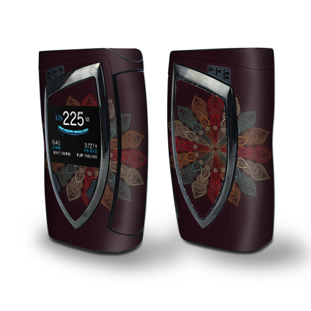 Skin Decal Vinyl Wrap for Smok Devilkin Kit 225w Vape (includes TFV12 Prince Tank Skins) skins cover/ Mandala Flower Pattern