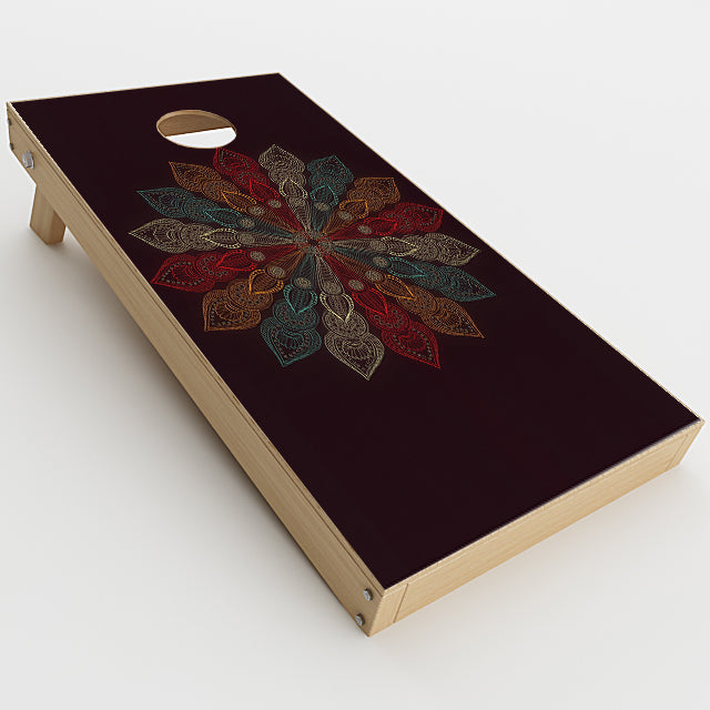  Mandala Flower Pattern Cornhole Game Boards  Skin