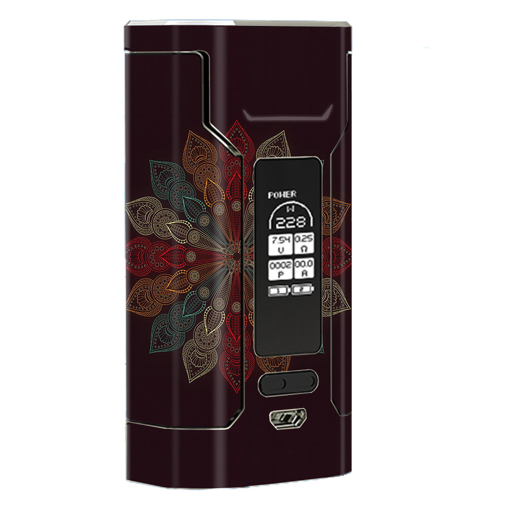  Mandala Flower Pattern Wismec Predator 228 Skin