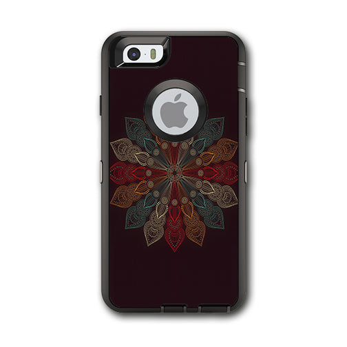  Mandala Flower Pattern Otterbox Defender iPhone 6 Skin
