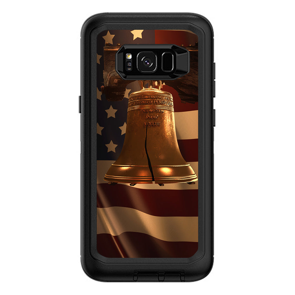  Liberty Bell And Flag Otterbox Defender Samsung Galaxy S8 Plus Skin