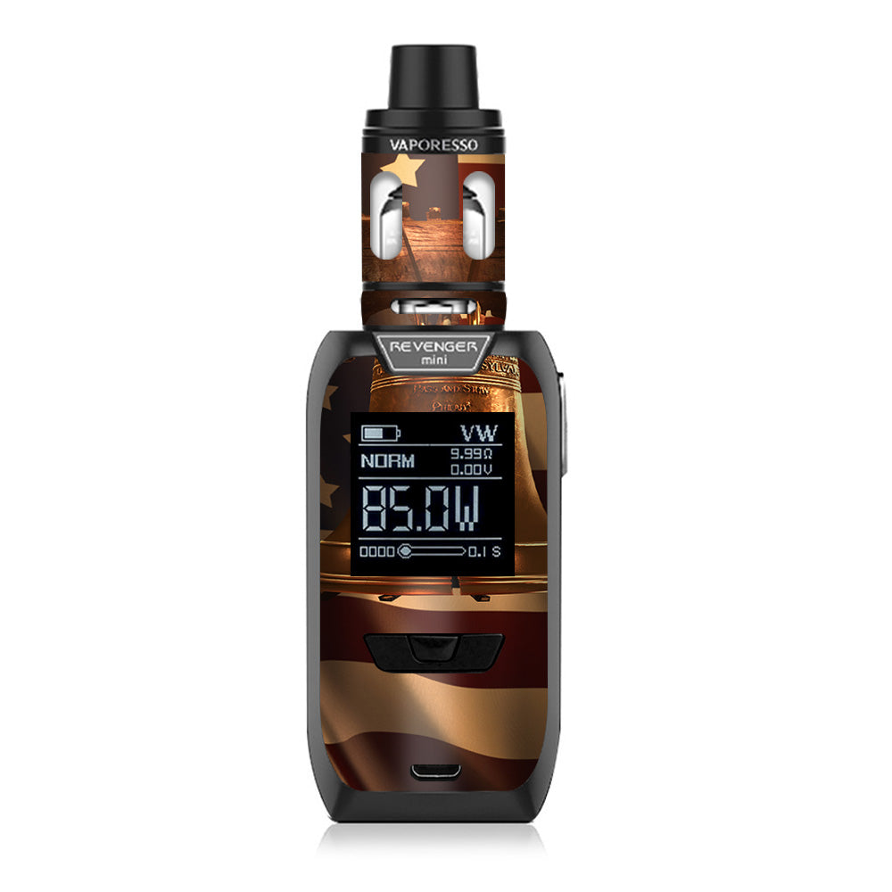  Liberty Bell And Flag Vaporesso Revenger Mini 85w Skin