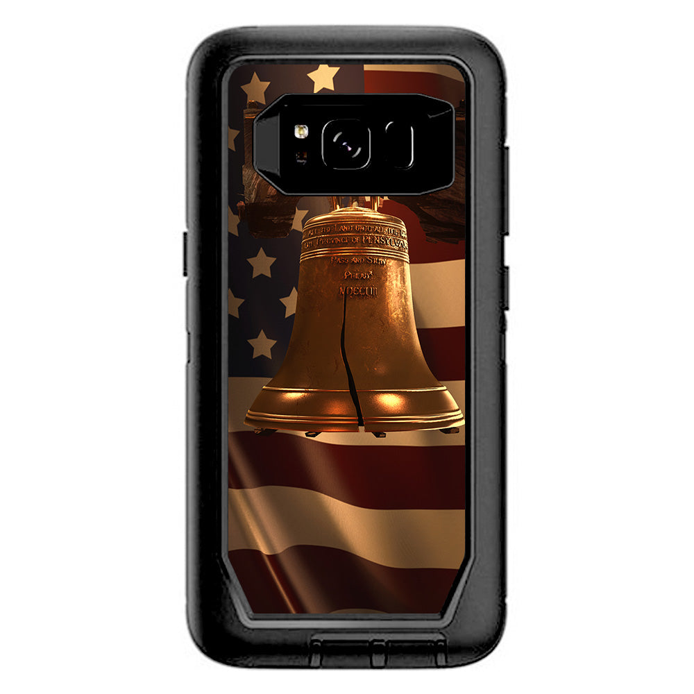  Liberty Bell And Flag Otterbox Defender Samsung Galaxy S8 Skin