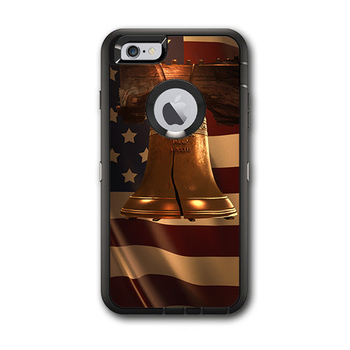  Liberty Bell And Flag Otterbox Defender iPhone 6 PLUS Skin