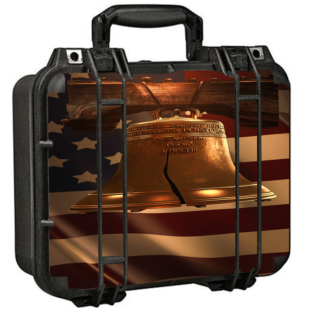  Liberty Bell And Flag Pelican Case 1400 Skin