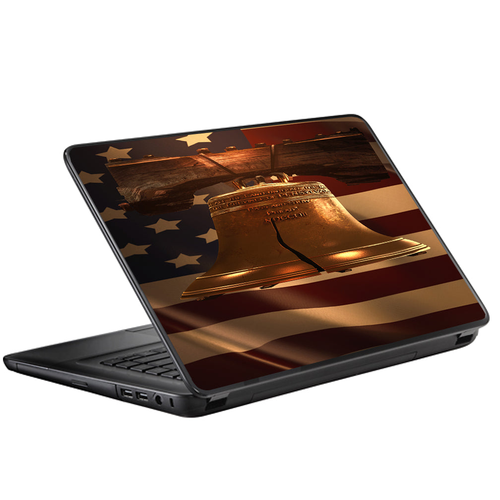  Liberty Bell And Flag Universal 13 to 16 inch wide laptop Skin