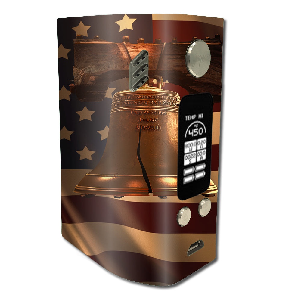  Liberty Bell And Flag Wismec Reuleaux RX300 Skin