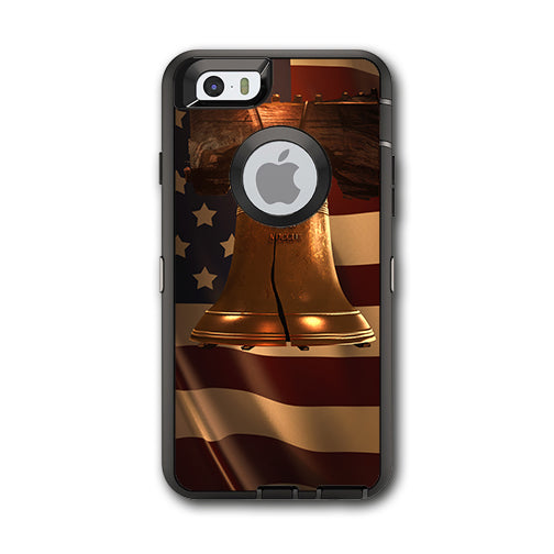  Liberty Bell And Flag Otterbox Defender iPhone 6 Skin