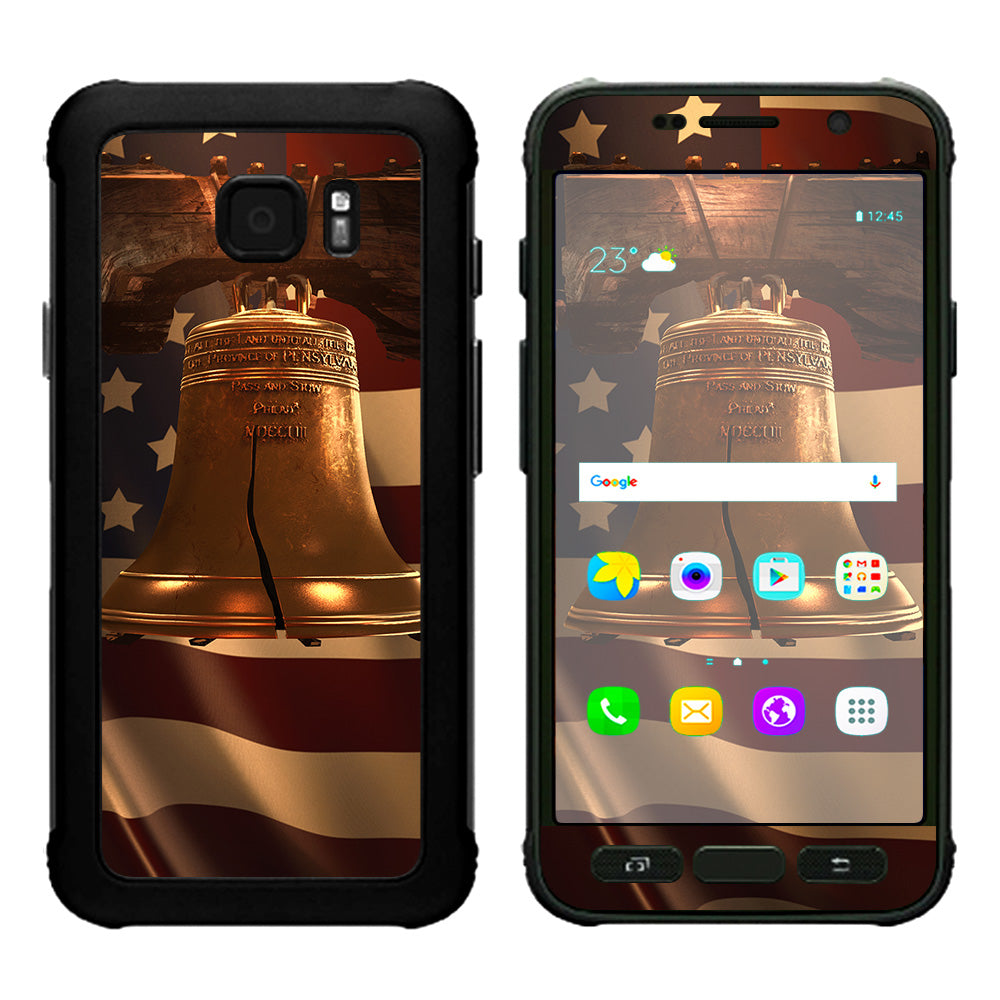  Liberty Bell And Flag Samsung Galaxy S7 Active Skin