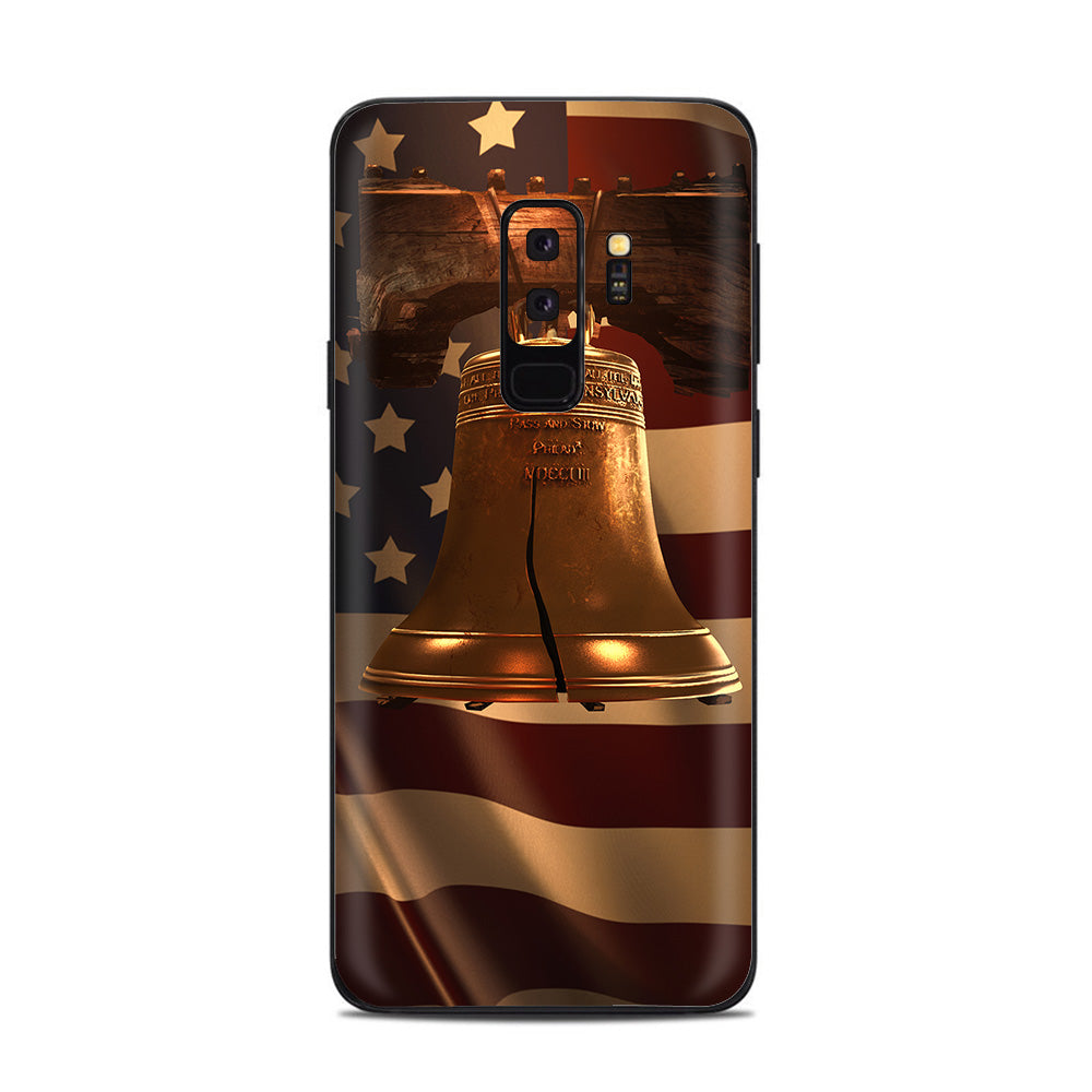  Liberty Bell And Flag Samsung Galaxy S9 Plus Skin